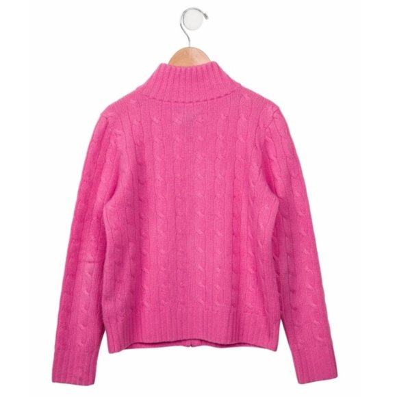 SOLD RALPH LAUREN Girls’ Cashmere Lightweight Cardigan - Picture 2 of 5